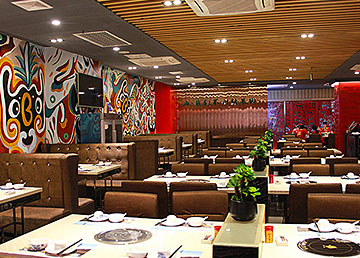 絕椒川菜館設(shè)計裝修實景照